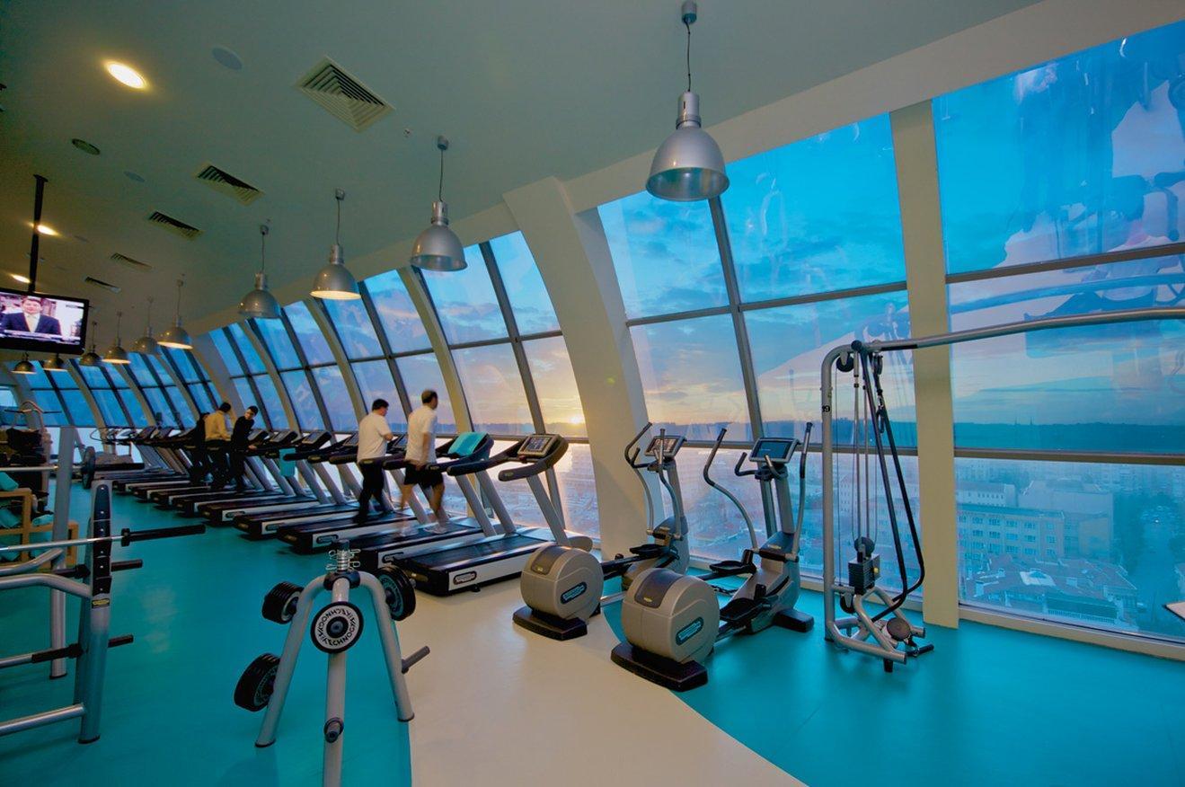 Eser Premium Hotel & Spa Бююкчекмедже Зручності фото The gym at the 88th floor